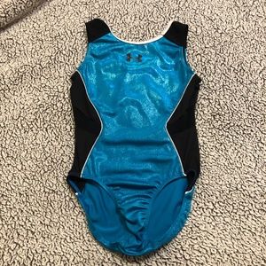 Under Amour Shiny Blue Gymnastics Leotard